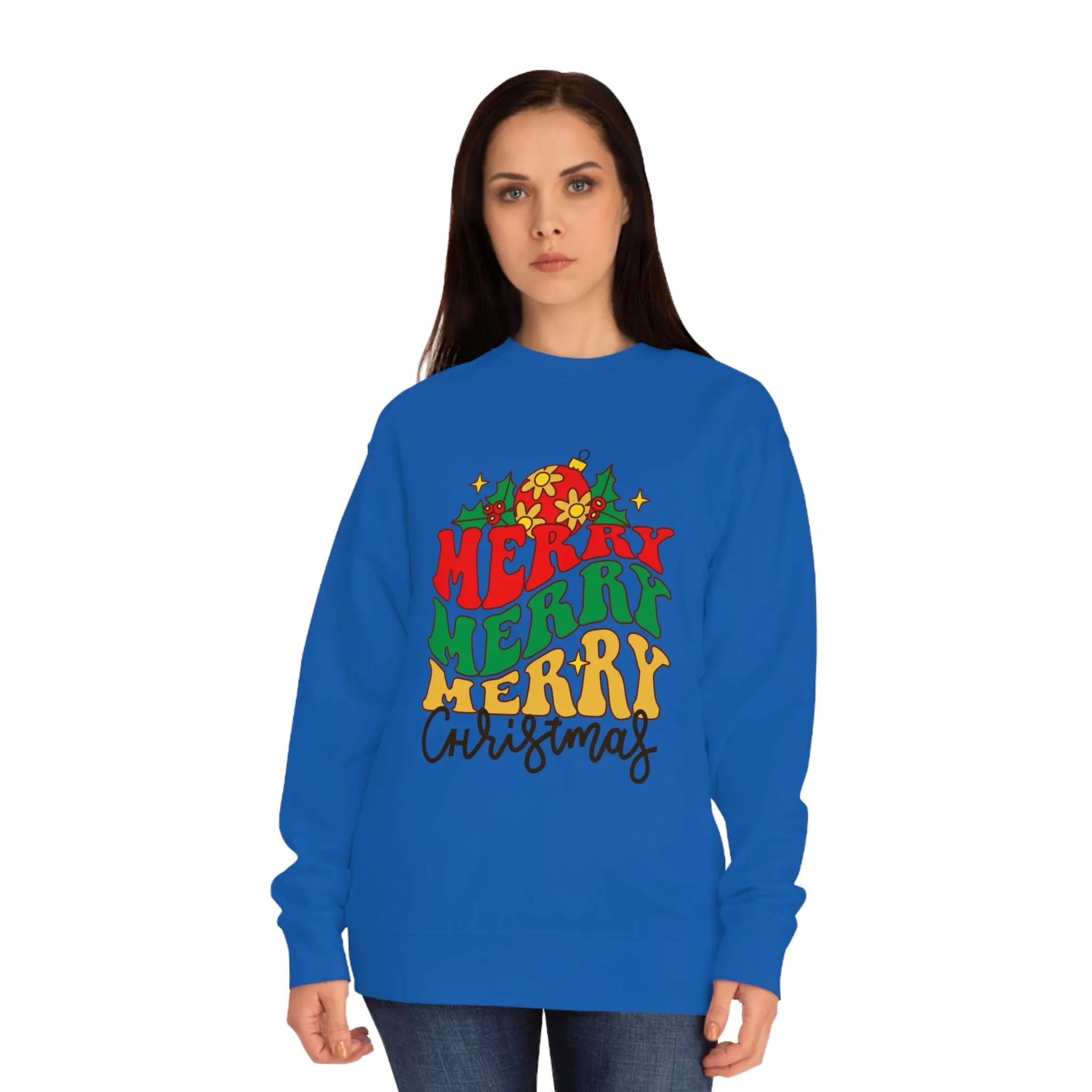 Unisex Merry Christmas Crew Sweatshirt