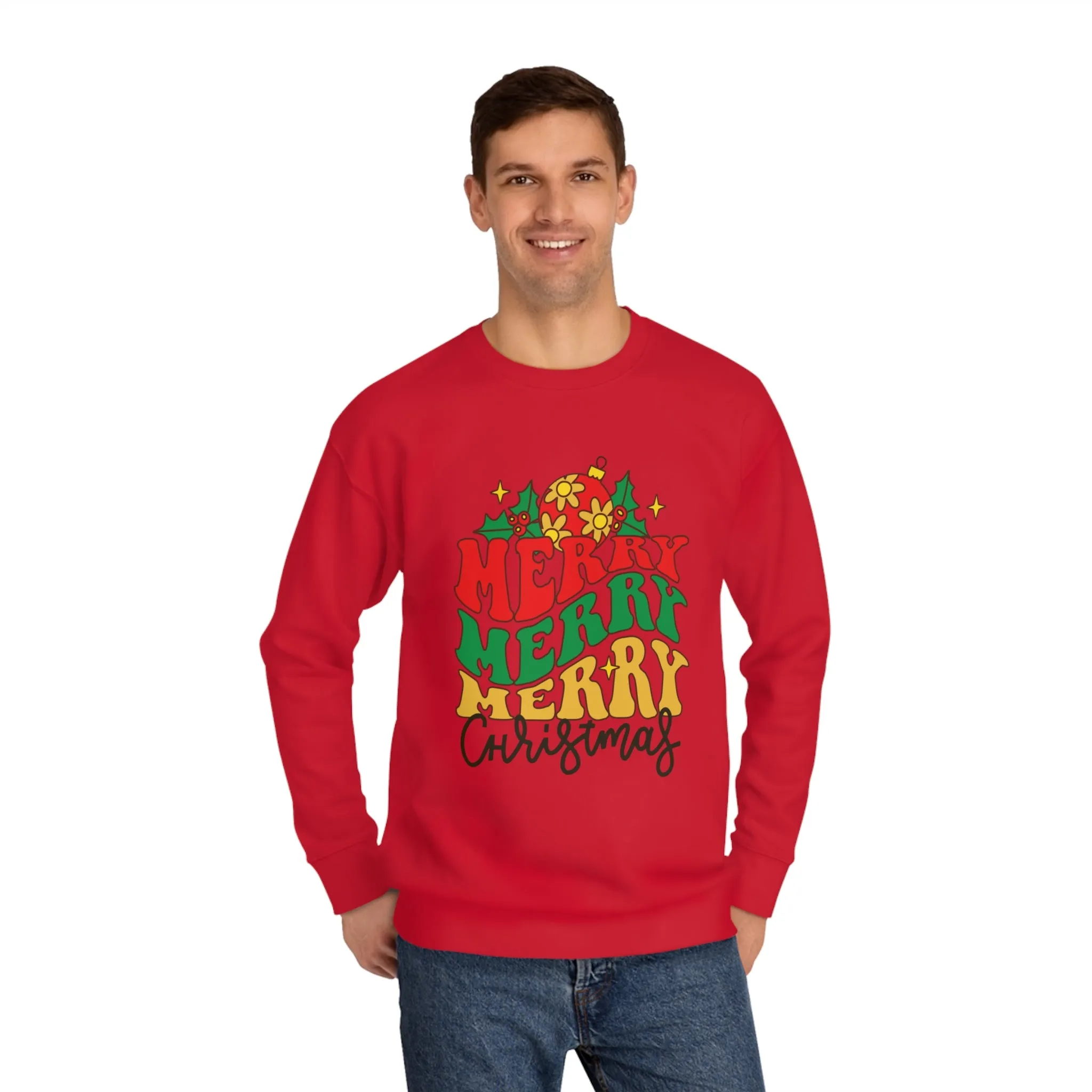 Unisex Merry Christmas Crew Sweatshirt