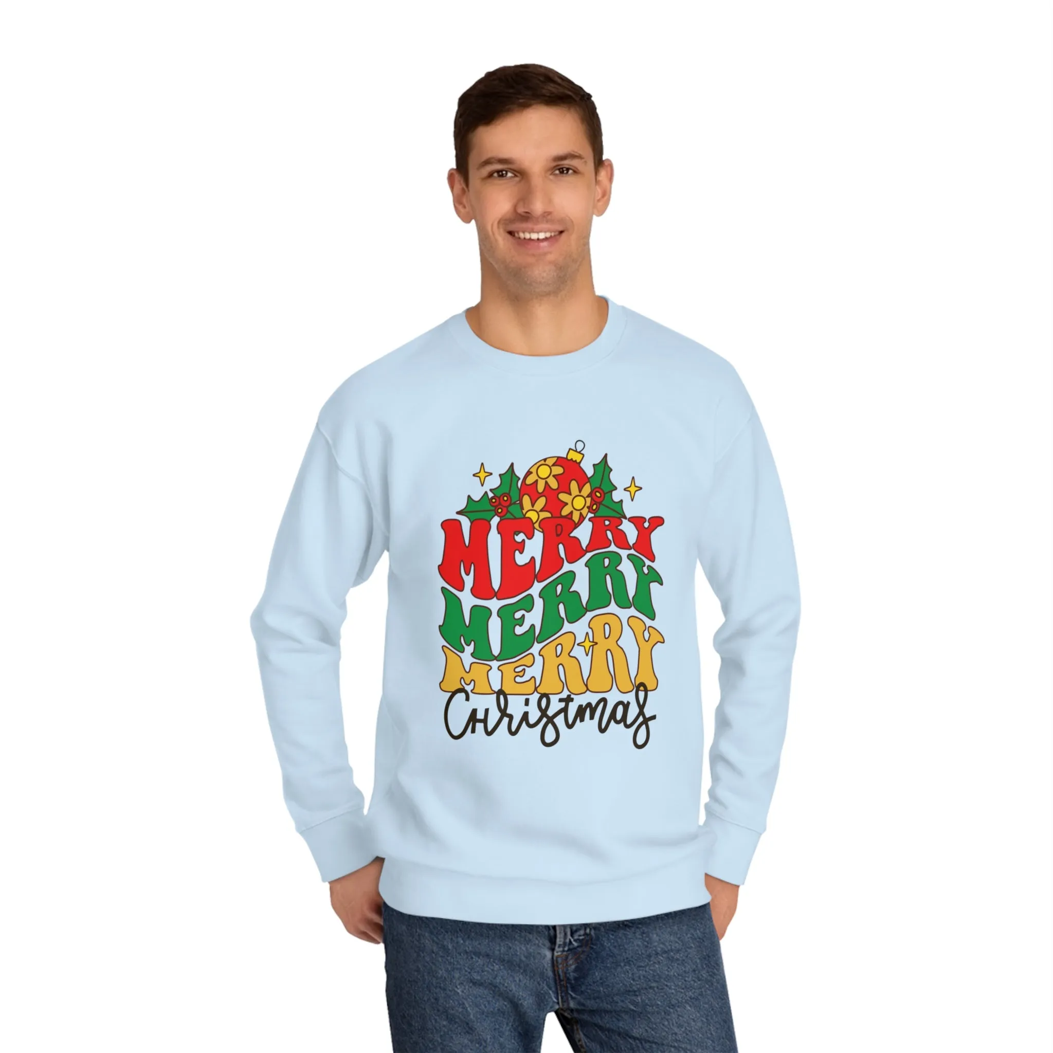 Unisex Merry Christmas Crew Sweatshirt