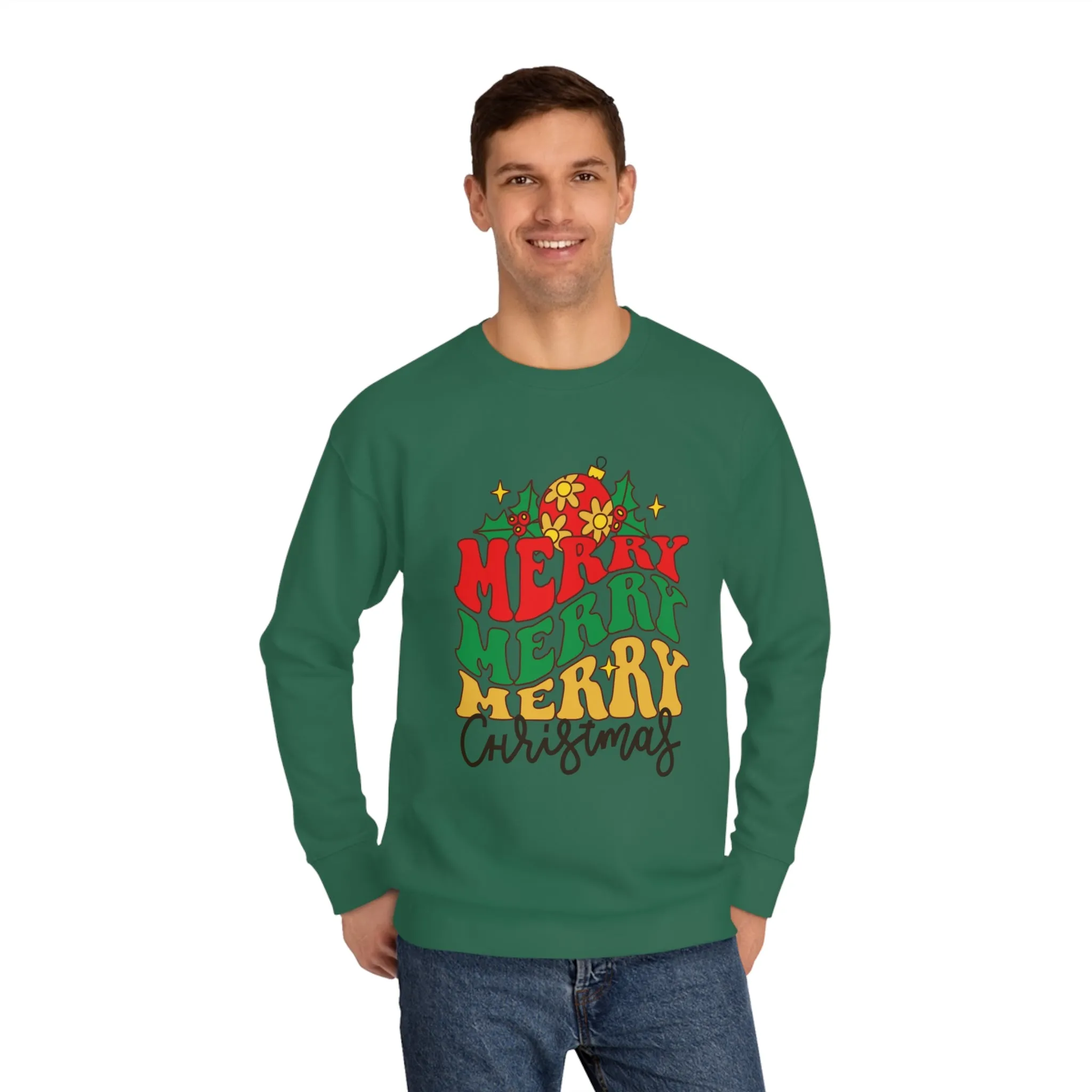 Unisex Merry Christmas Crew Sweatshirt