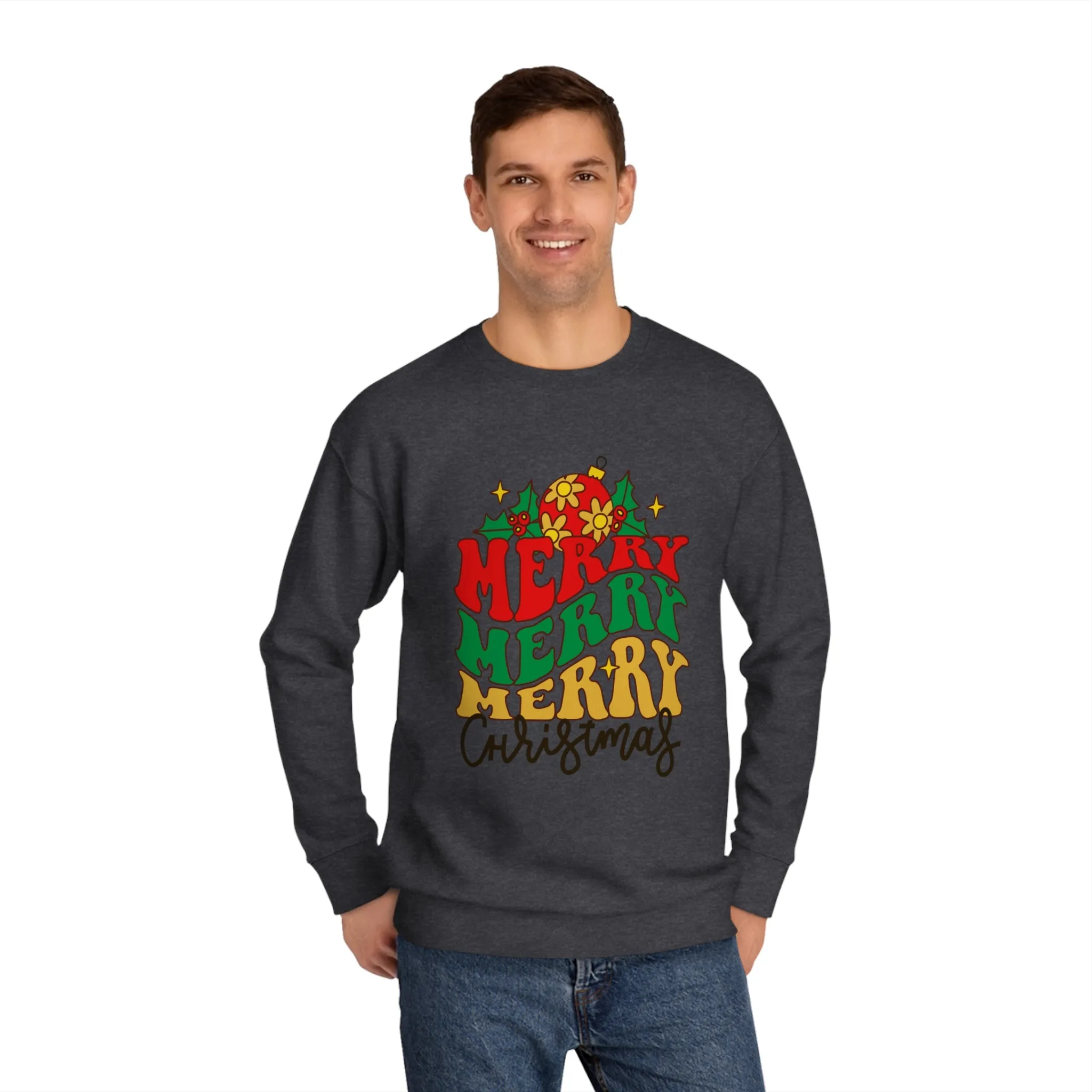 Unisex Merry Christmas Crew Sweatshirt