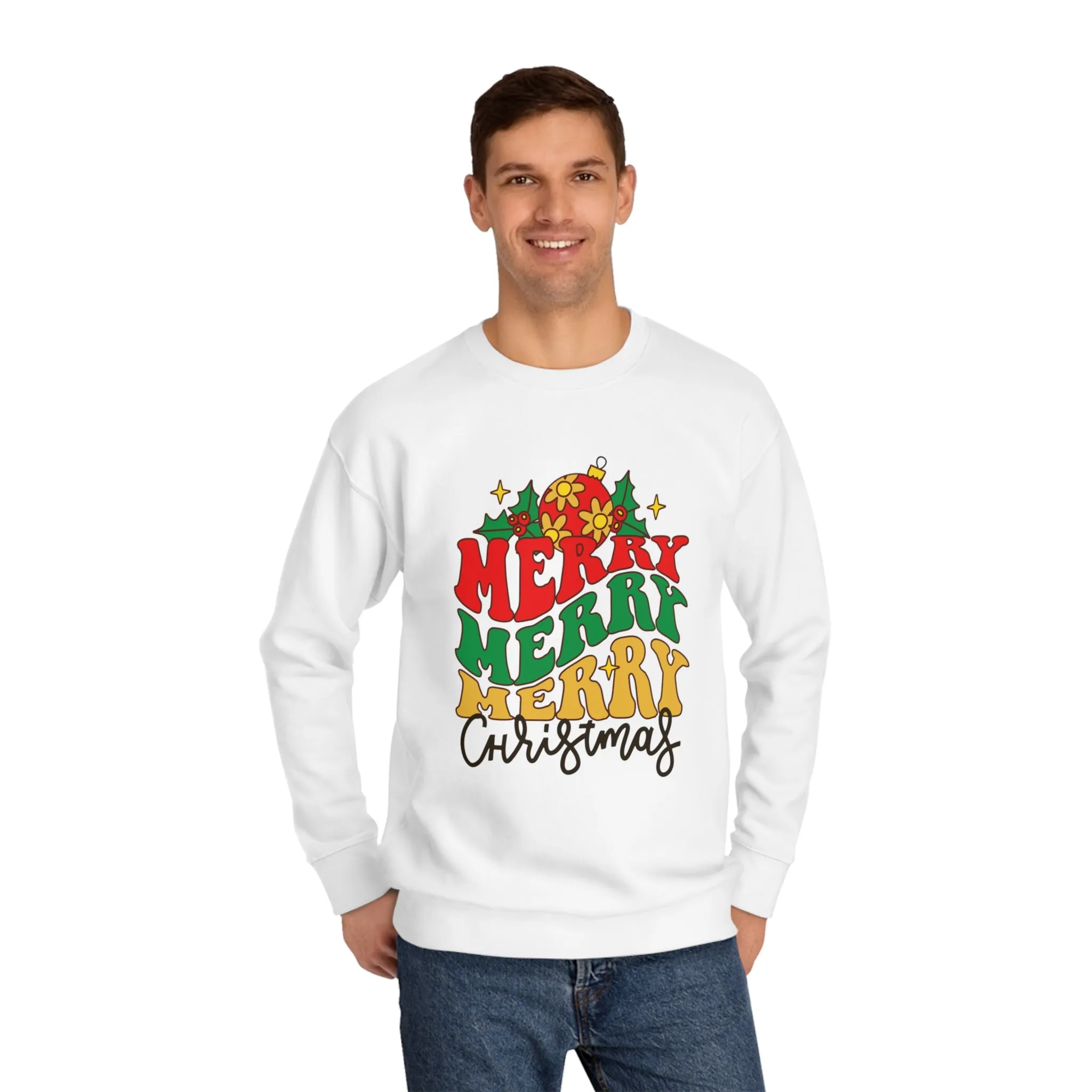 Unisex Merry Christmas Crew Sweatshirt
